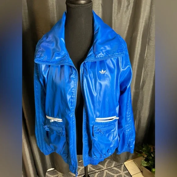 Authentic ADIDAS blue varsity jacket - Picture 2 of 7